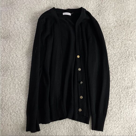 Calvin Klein black cardigan m/l - Picture 1 of 7